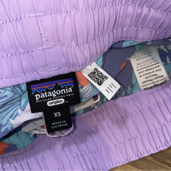 NWT Patagonia Girls Costa Rica Baggies Shorts Heart the Sea - Picture 7 of 9